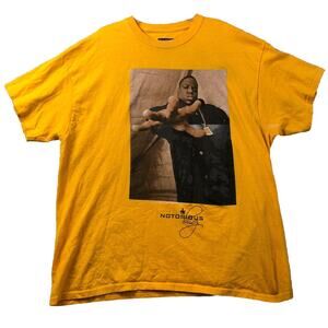 Notorious B.I.G. Gold Yellow T-Shirt Men’s XL